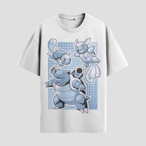 Playera urbana de anime y gaming ExtraLife MX, corte Classic Premium unisex ligero y transpirable en color Deep Black y Pure White, ropa de uso diario para gym y casual.
