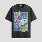 Playera urbana de anime y gaming ExtraLife MX, corte Standard Fit unisex ligero y transpirable en color Deep Black y Pure White, ropa de uso diario para gym y casual.