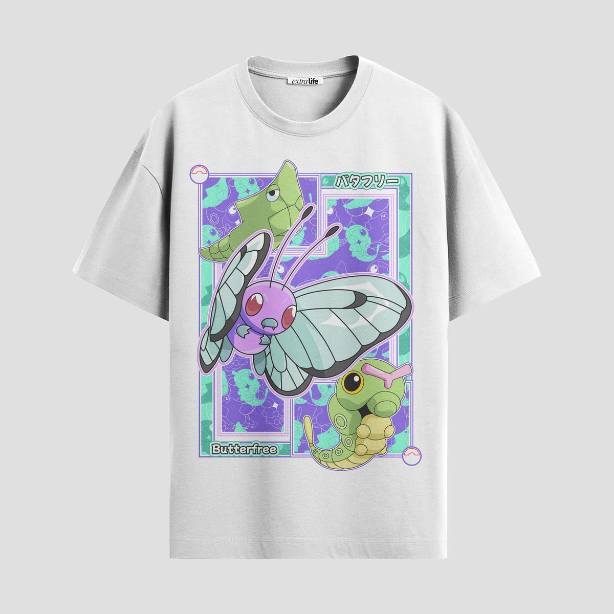 Playera urbana de anime y gaming ExtraLife MX, corte Classic Premium unisex ligero y transpirable en color Deep Black y Pure White, ropa de uso diario para gym y casual.