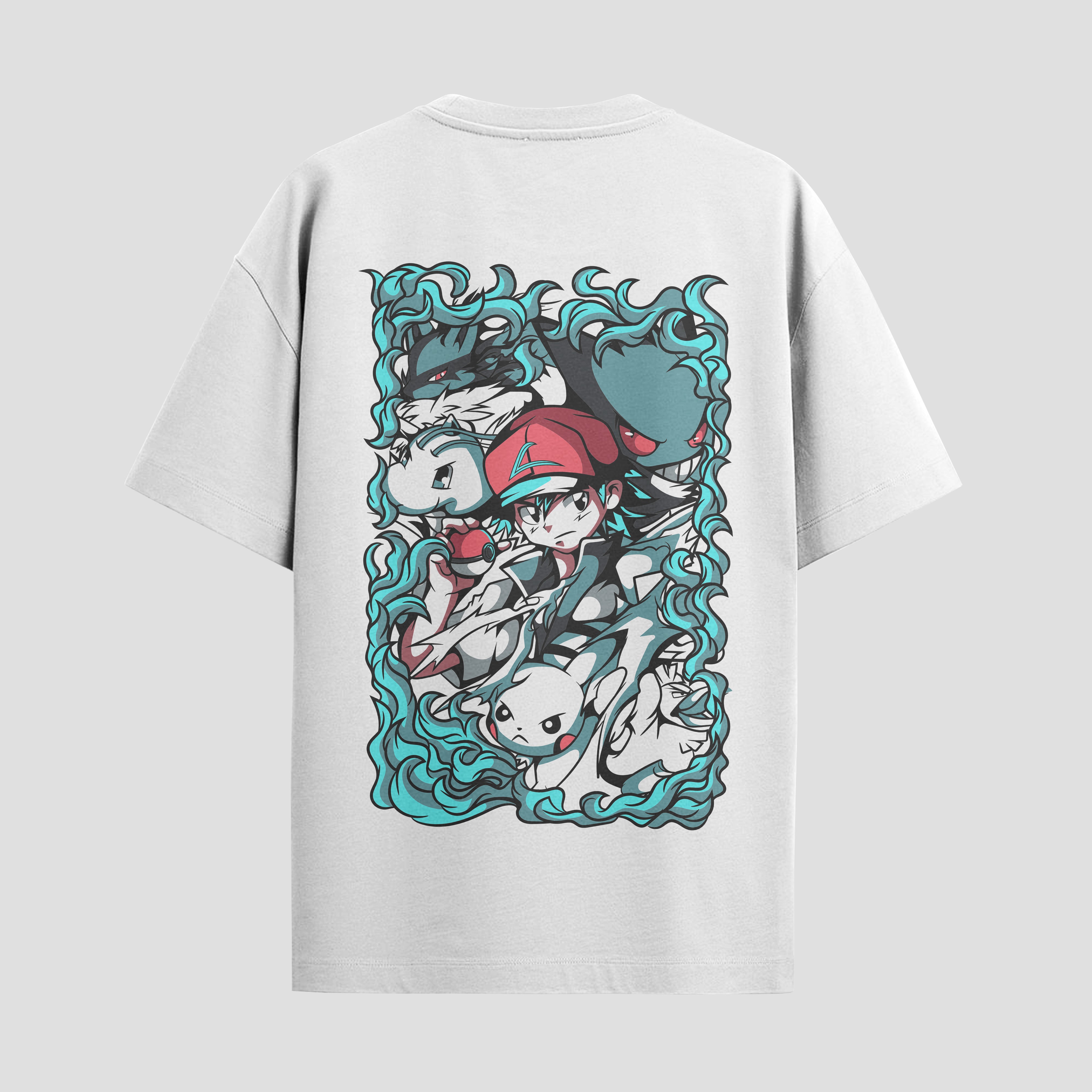 Playera urbana de anime y gaming ExtraLife MX, corte Standard Fit unisex ligero y transpirable en color Deep Black y Pure White, ropa de uso diario para gym y casual.