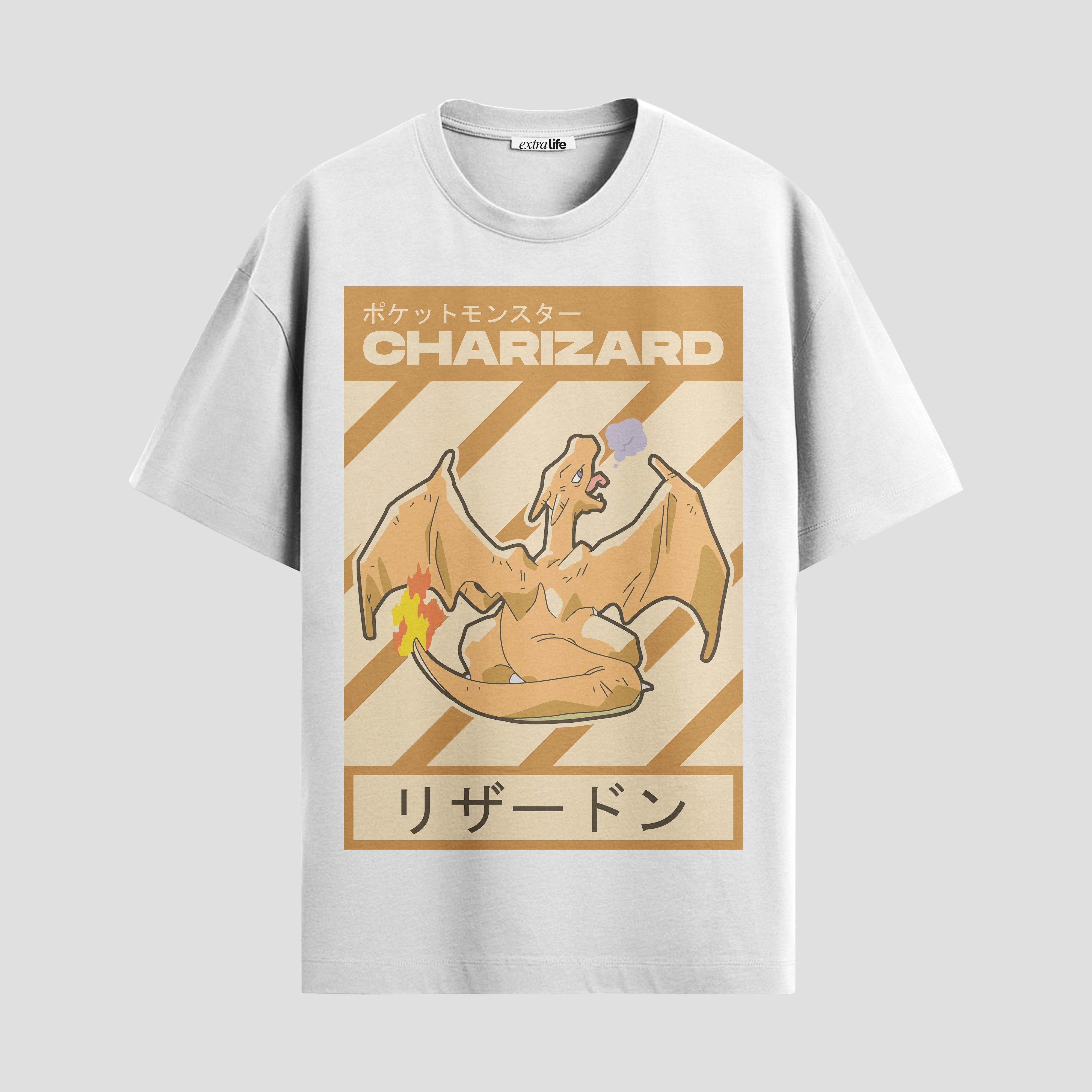 Playera urbana de anime y gaming ExtraLife MX, corte Standard Fit unisex ligero y transpirable en color Deep Black y Pure White, ropa de uso diario para gym y casual.