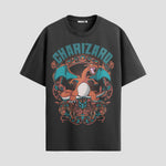 Playera urbana de anime y gaming ExtraLife MX, corte Standard Fit unisex ligero y transpirable en color Deep Black y Pure White, ropa de uso diario para gym y casual.