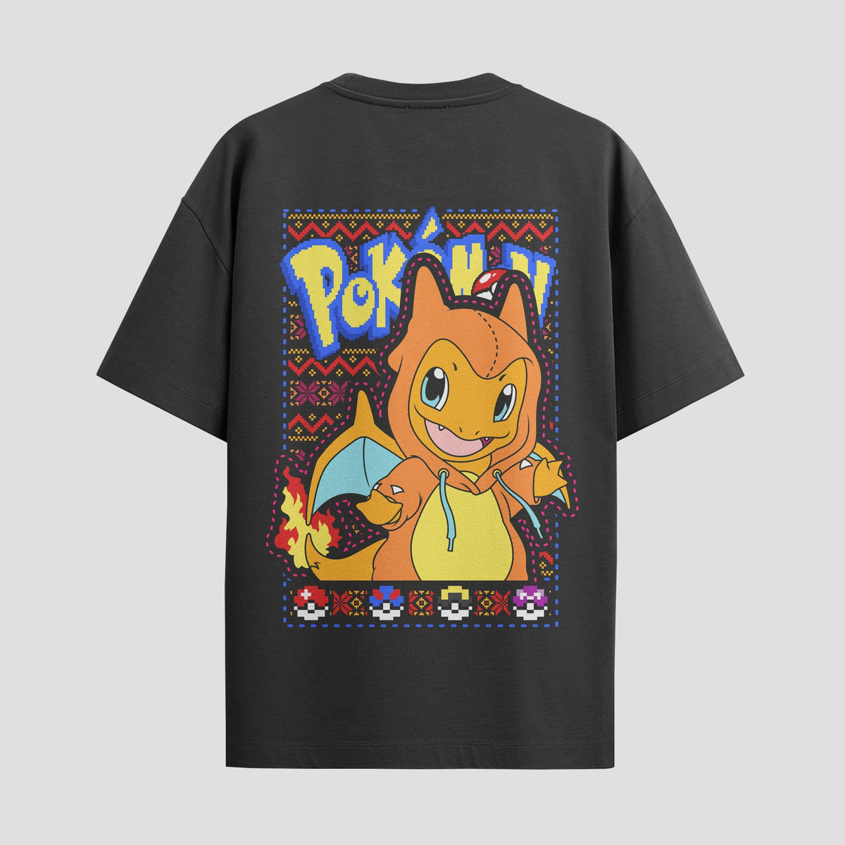 Playera urbana de anime y gaming ExtraLife MX, corte Classic Premium unisex ligero y transpirable en color Deep Black y Pure White, ropa de uso diario para gym y casual.
