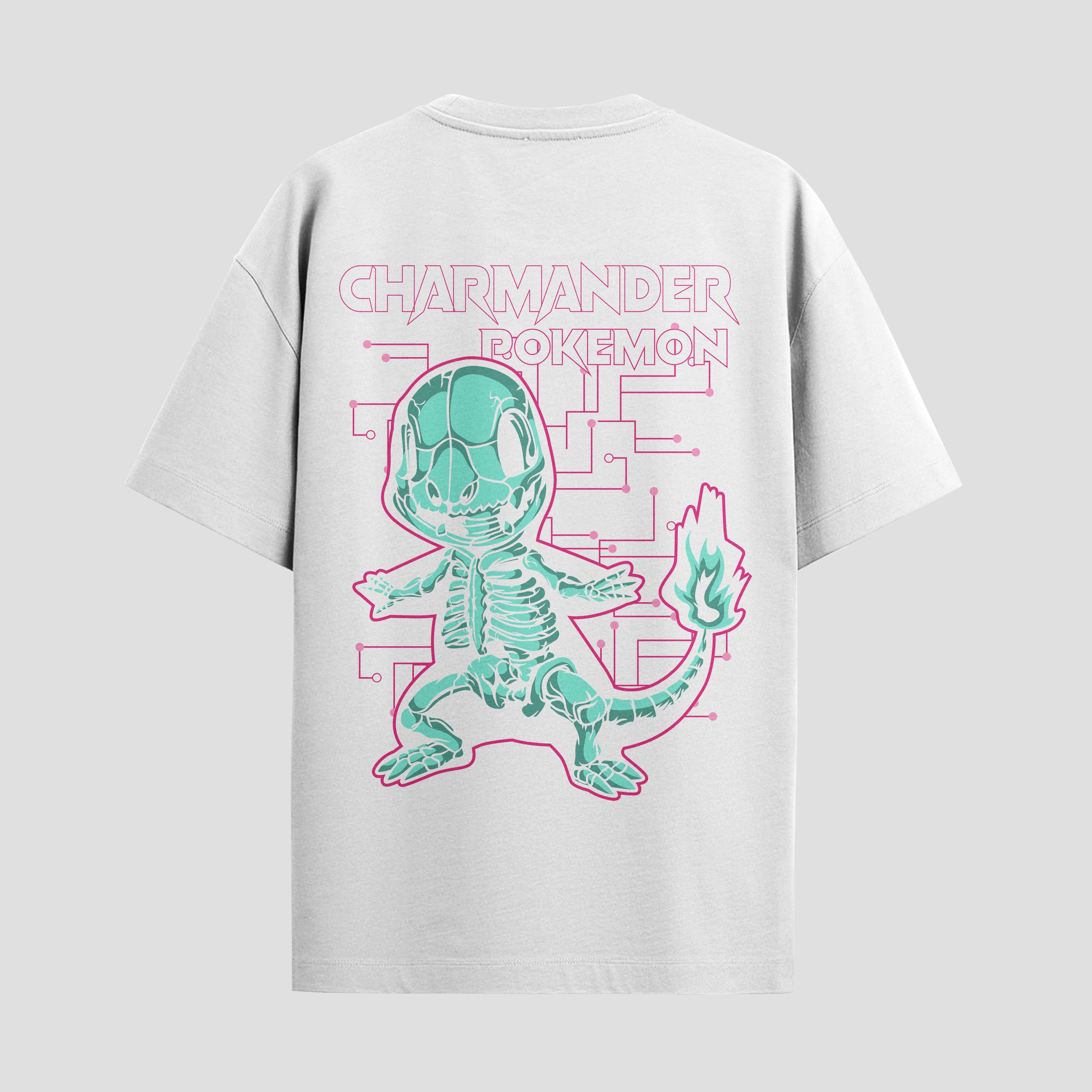 Playera urbana de anime y gaming ExtraLife MX, corte Standard Fit unisex ligero y transpirable en color Deep Black y Pure White, ropa de uso diario para gym y casual.