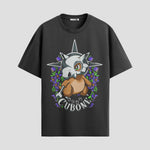 Playera urbana de anime y gaming ExtraLife MX, corte Standard Fit unisex ligero y transpirable en color Deep Black y Pure White, ropa de uso diario para gym y casual.