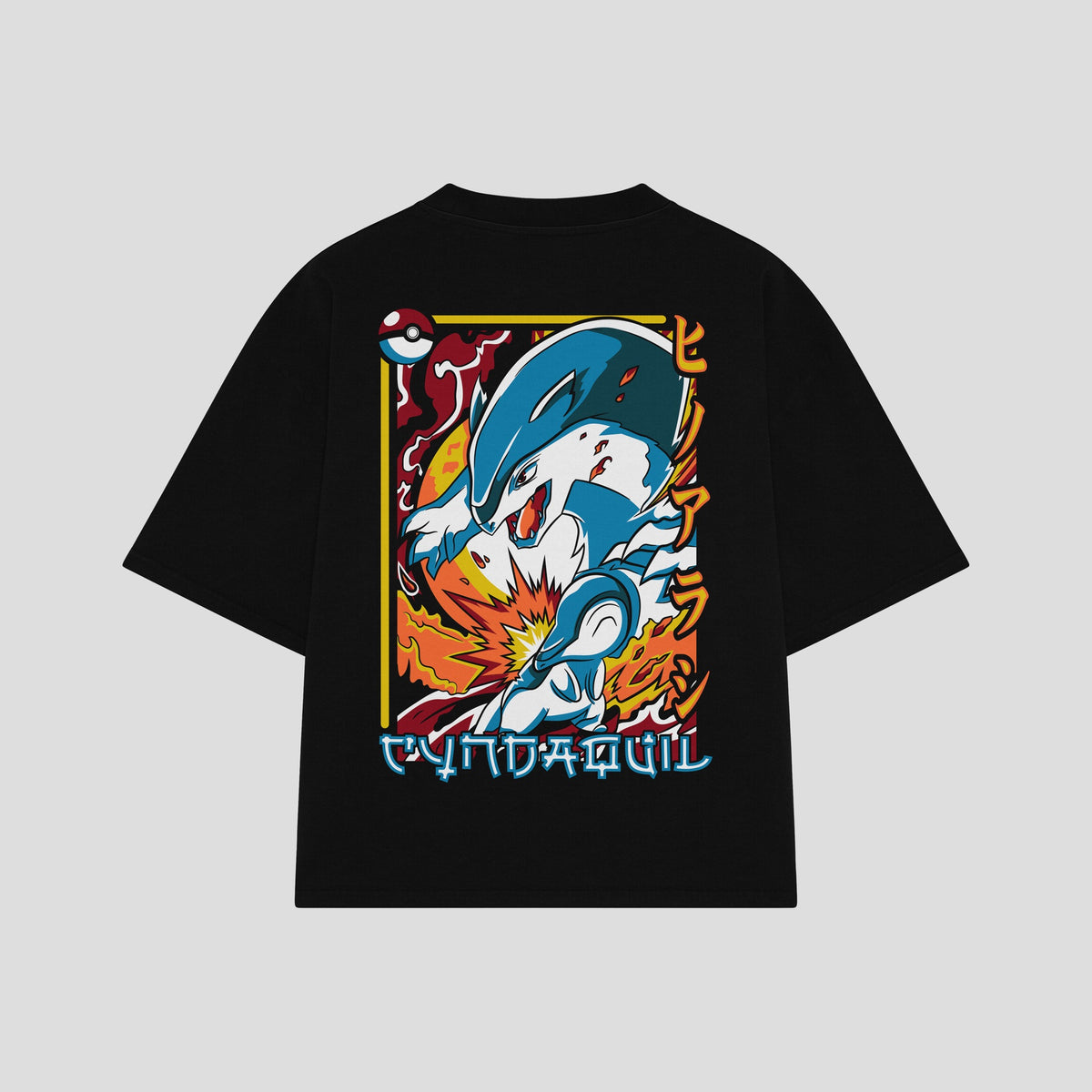 Playera streetwear premium de anime y gaming ExtraLife MX, corte oversized drop shoulder ligero y fresco en color Deep Black y Off-White, moda urbana mexicana de culto.