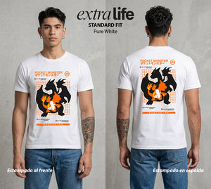 El Mundo Entrenador | La Evolucion del Bien Evolucion #03490 - Playera Classic Premium | Pure White - Foto en modelo