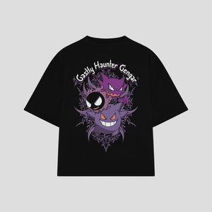 Playera streetwear premium de anime y gaming ExtraLife MX, corte oversized drop shoulder ligero y fresco en color Deep Black y Off-White, moda urbana mexicana de culto.