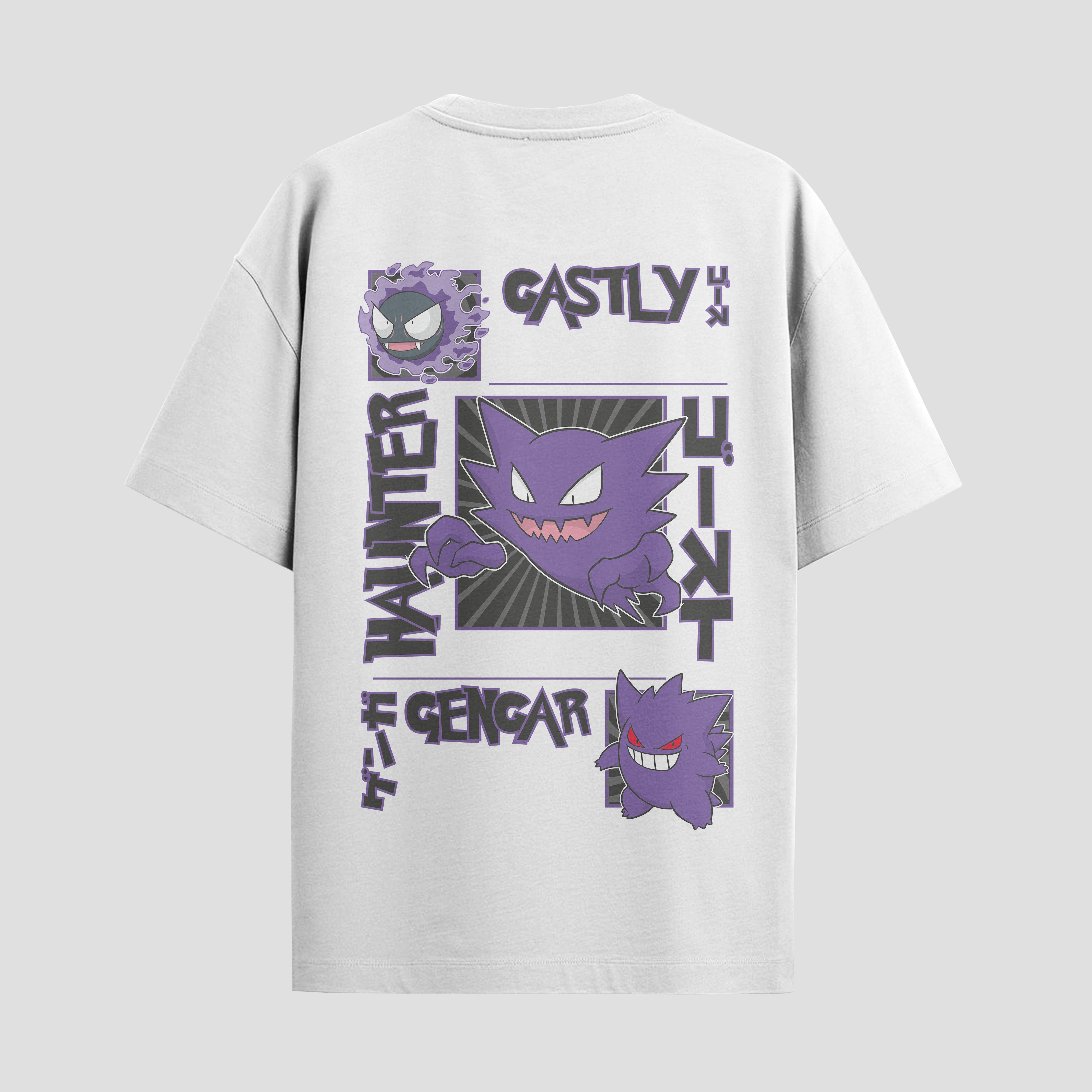 Playera urbana de anime y gaming ExtraLife MX, corte Standard Fit unisex ligero y transpirable en color Deep Black y Pure White, ropa de uso diario para gym y casual.