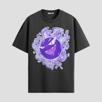 Playera urbana de anime y gaming ExtraLife MX, corte Standard Fit unisex ligero y transpirable en color Deep Black y Pure White, ropa de uso diario para gym y casual.