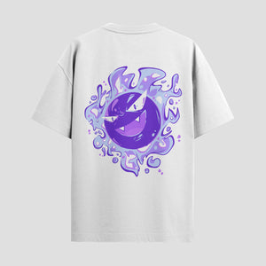 Playera urbana de anime y gaming ExtraLife MX, corte Standard Fit unisex ligero y transpirable en color Deep Black y Pure White, ropa de uso diario para gym y casual.