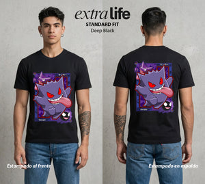 El Mundo Entrenador | La Sombra de la Noche #03497 - Playera Standard Fit | Deep Black - Foto en modelo
