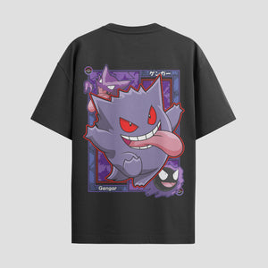 Playera urbana de anime y gaming ExtraLife MX, corte Standard Fit unisex ligero y transpirable en color Deep Black y Pure White, ropa de uso diario para gym y casual.