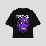 Playera streetwear premium de anime y gaming ExtraLife MX, corte oversized drop shoulder ligero y fresco en color Deep Black y Off-White, moda urbana mexicana de culto.