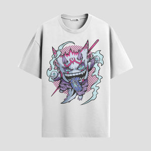 Playera urbana de anime y gaming ExtraLife MX, corte Standard Fit unisex ligero y transpirable en color Deep Black y Pure White, ropa de uso diario para gym y casual.