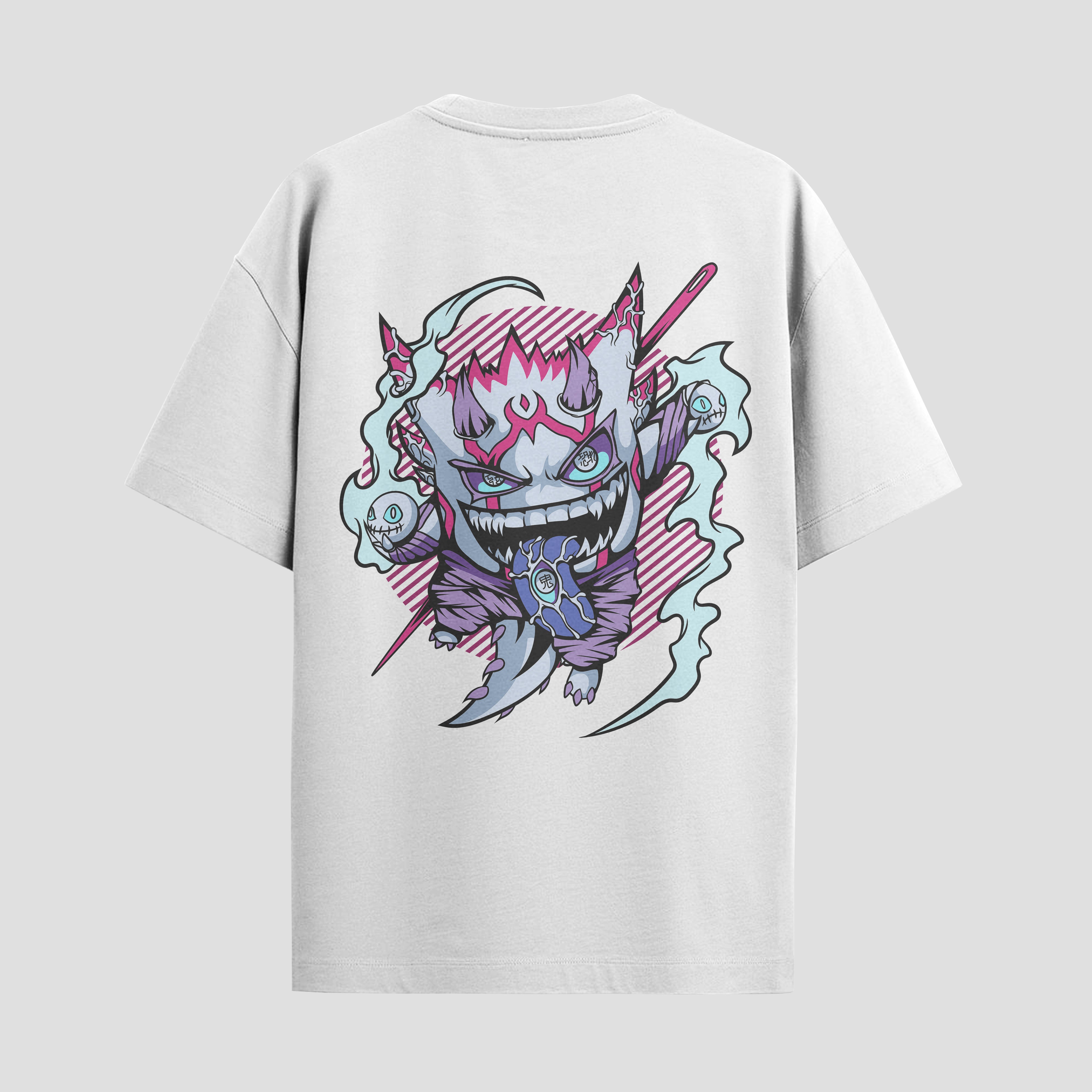 Playera urbana de anime y gaming ExtraLife MX, corte Standard Fit unisex ligero y transpirable en color Deep Black y Pure White, ropa de uso diario para gym y casual.