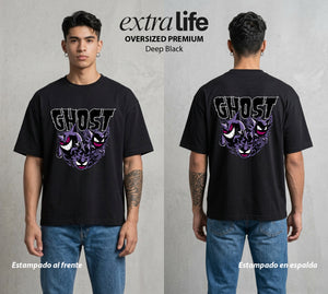El Mundo Entrenador | El Espiritu del Bosque #03507 - Playera Oversized Premium | Deep Black - Foto en modelo