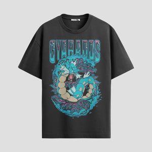 Playera urbana de anime y gaming ExtraLife MX, corte Standard Fit unisex ligero y transpirable en color Deep Black y Pure White, ropa de uso diario para gym y casual.