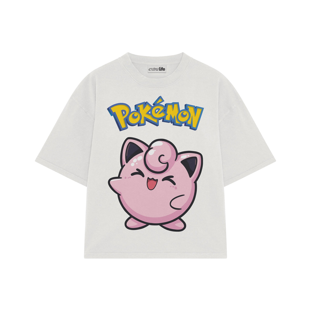 Playera streetwear premium de anime y gaming ExtraLife MX, corte oversized drop shoulder ligero y fresco en color Deep Black y Off-White, moda urbana mexicana de culto.