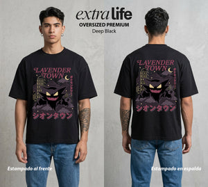 El Mundo Entrenador | El Pueblo del Silencio #03517 - Playera Oversized Premium | Deep Black - Foto en modelo