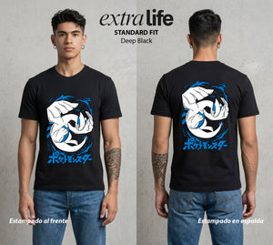 El Mundo Entrenador | El Guardian del Mar #03519 - Playera Classic Premium | Deep Black - Foto en modelo