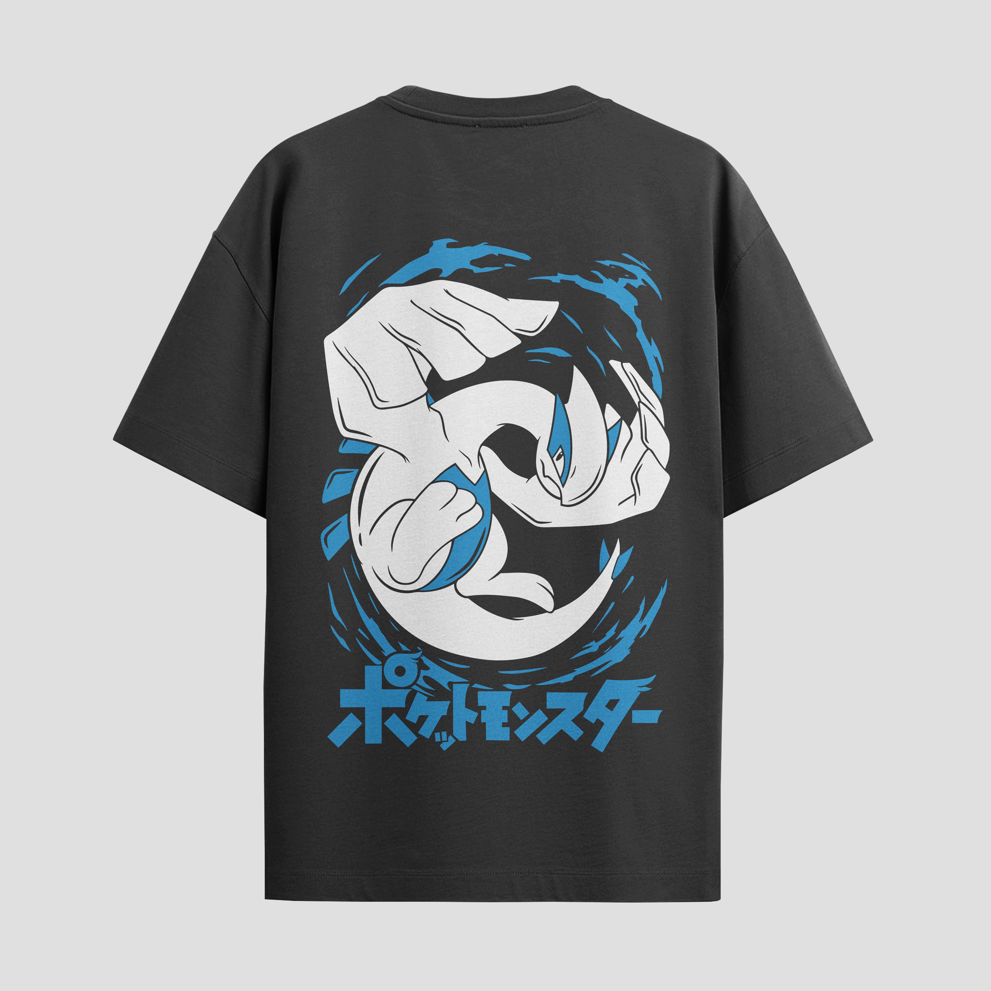 Playera urbana de anime y gaming ExtraLife MX, corte Standard Fit unisex ligero y transpirable en color Deep Black y Pure White, ropa de uso diario para gym y casual.