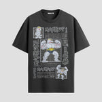 Playera urbana de anime y gaming ExtraLife MX, corte Standard Fit unisex ligero y transpirable en color Deep Black y Pure White, ropa de uso diario para gym y casual.