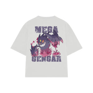 Playera streetwear premium de anime y gaming ExtraLife MX, corte oversized drop shoulder ligero y fresco en color Deep Black y Off-White, moda urbana mexicana de culto.