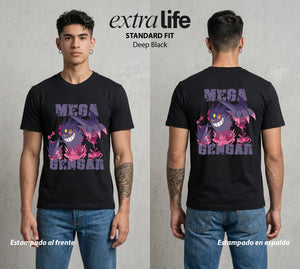 El Mundo Entrenador | La Sombra de la Noche #03522 - Playera Standard Fit | Deep Black - Foto en modelo