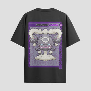 Playera urbana de anime y gaming ExtraLife MX, corte Standard Fit unisex ligero y transpirable en color Deep Black y Pure White, ropa de uso diario para gym y casual.