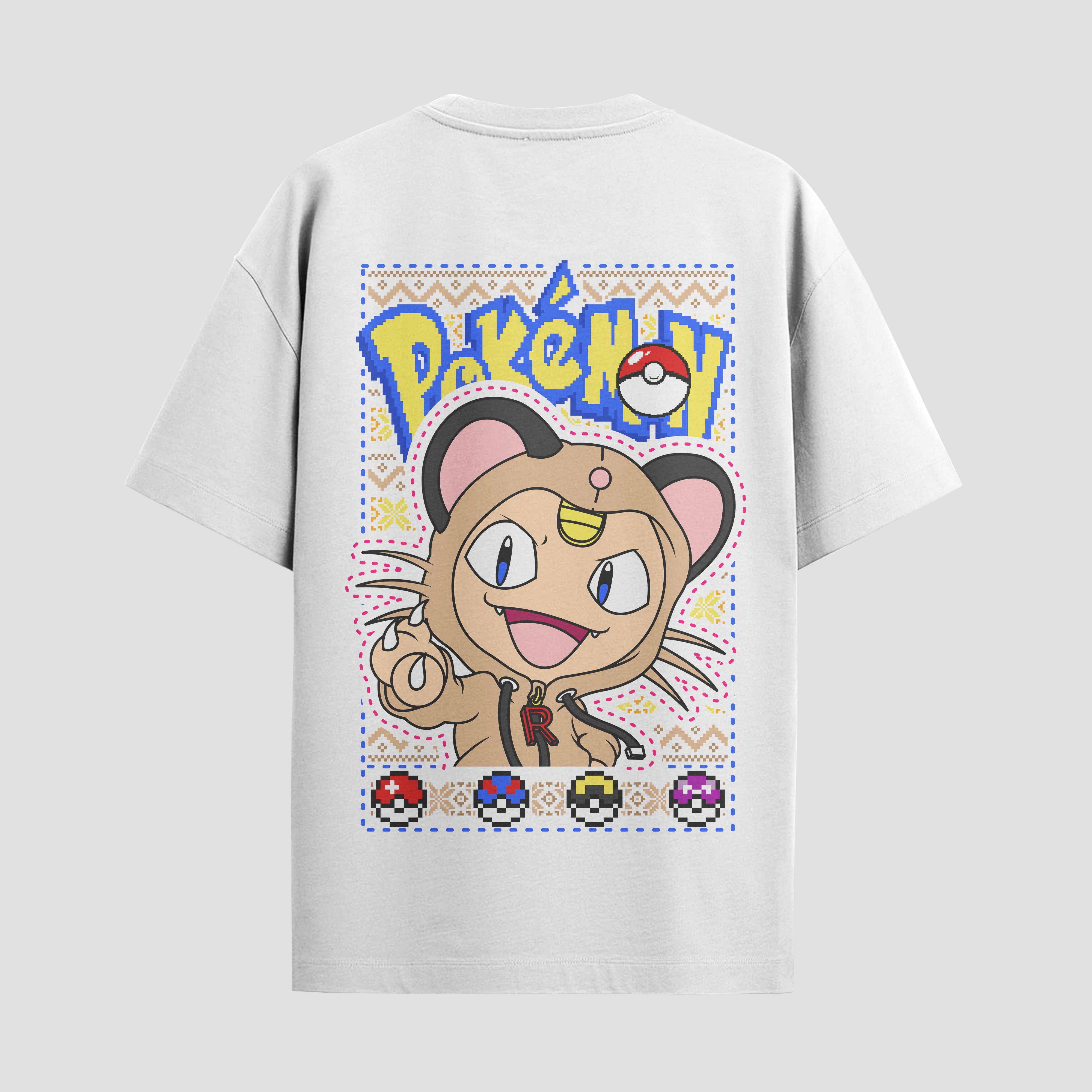 Playera urbana de anime y gaming ExtraLife MX, corte Standard Fit unisex ligero y transpirable en color Deep Black y Pure White, ropa de uso diario para gym y casual.