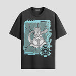 Playera urbana de anime y gaming ExtraLife MX, corte Standard Fit unisex ligero y transpirable en color Deep Black y Pure White, ropa de uso diario para gym y casual.