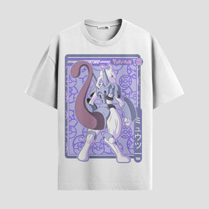Playera urbana de anime y gaming ExtraLife MX, corte Standard Fit unisex ligero y transpirable en color Deep Black y Pure White, ropa de uso diario para gym y casual.