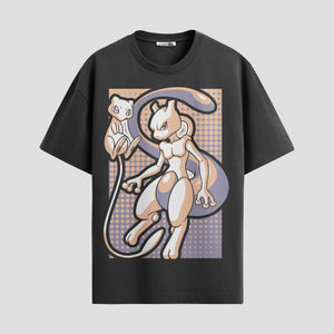 Playera urbana de anime y gaming ExtraLife MX, corte Standard Fit unisex ligero y transpirable en color Deep Black y Pure White, ropa de uso diario para gym y casual.