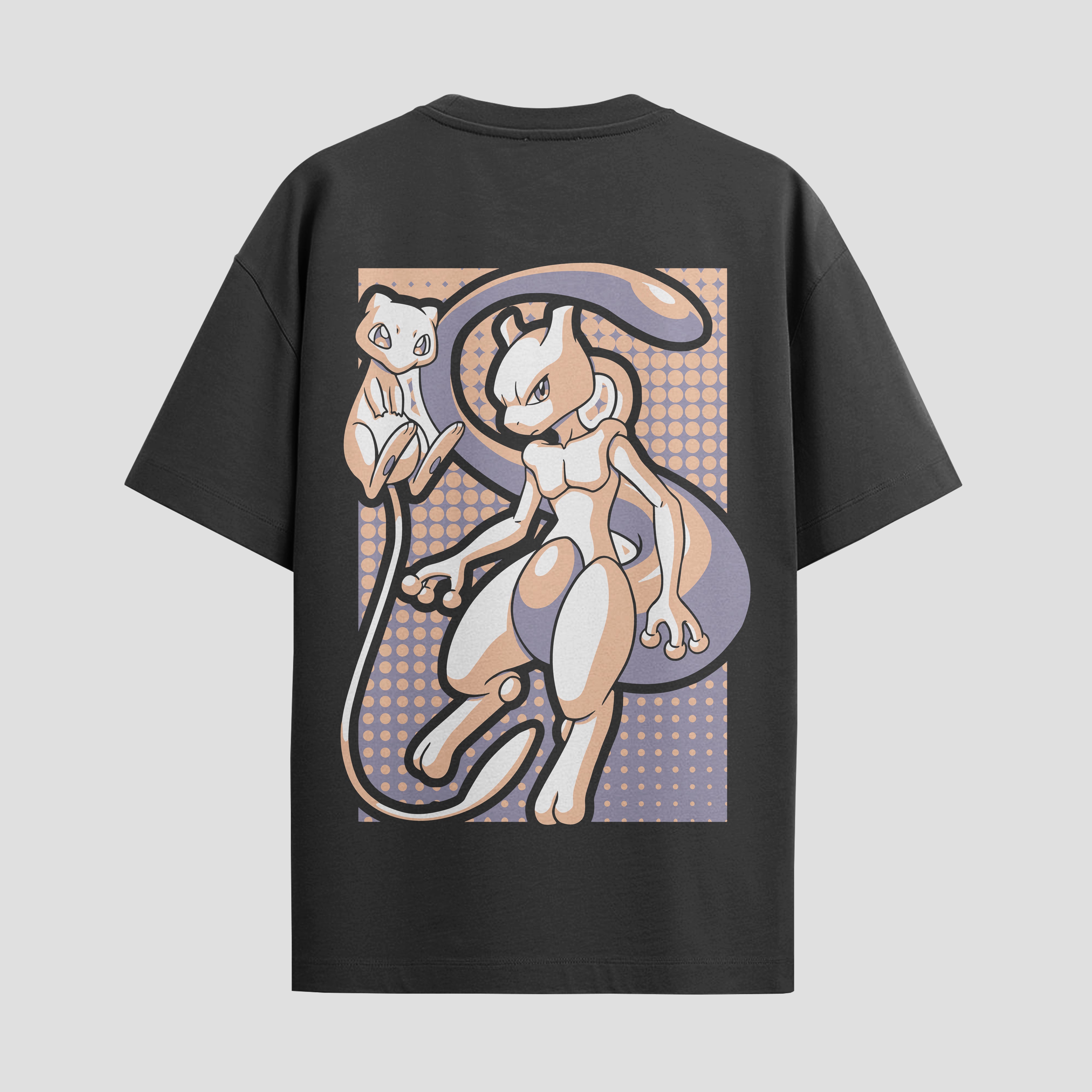 Playera urbana de anime y gaming ExtraLife MX, corte Standard Fit unisex ligero y transpirable en color Deep Black y Pure White, ropa de uso diario para gym y casual.