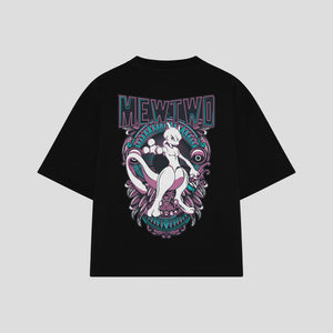 Playera streetwear premium de anime y gaming ExtraLife MX, corte oversized drop shoulder ligero y fresco en color Deep Black y Off-White, moda urbana mexicana de culto.