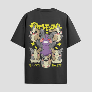 Playera urbana de anime y gaming ExtraLife MX, corte Standard Fit unisex ligero y transpirable en color Deep Black y Pure White, ropa de uso diario para gym y casual.