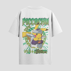 Playera urbana de anime y gaming ExtraLife MX, corte Standard Fit unisex ligero y transpirable en color Deep Black y Pure White, ropa de uso diario para gym y casual.