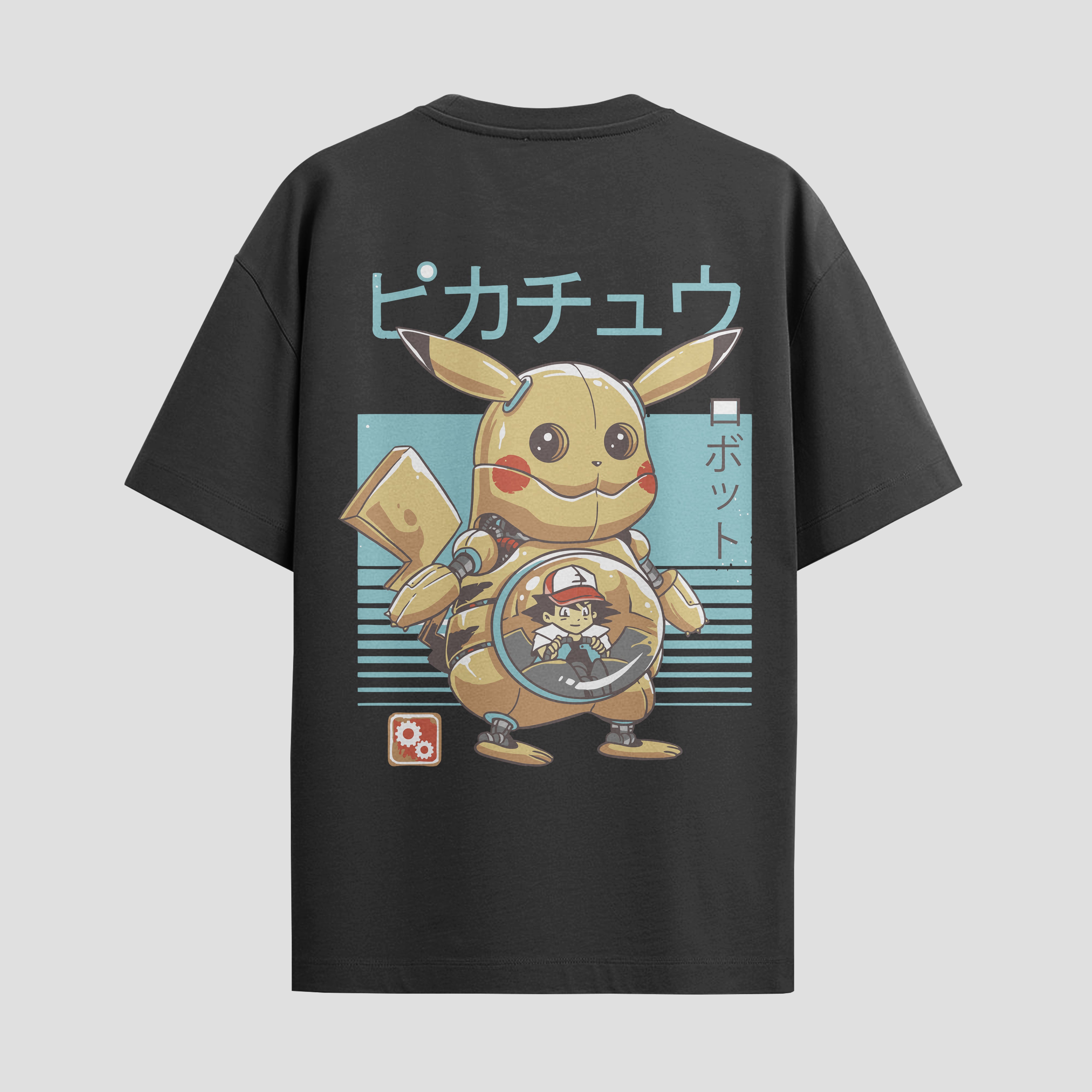 Playera urbana de anime y gaming ExtraLife MX, corte Standard Fit unisex ligero y transpirable en color Deep Black y Pure White, ropa de uso diario para gym y casual.