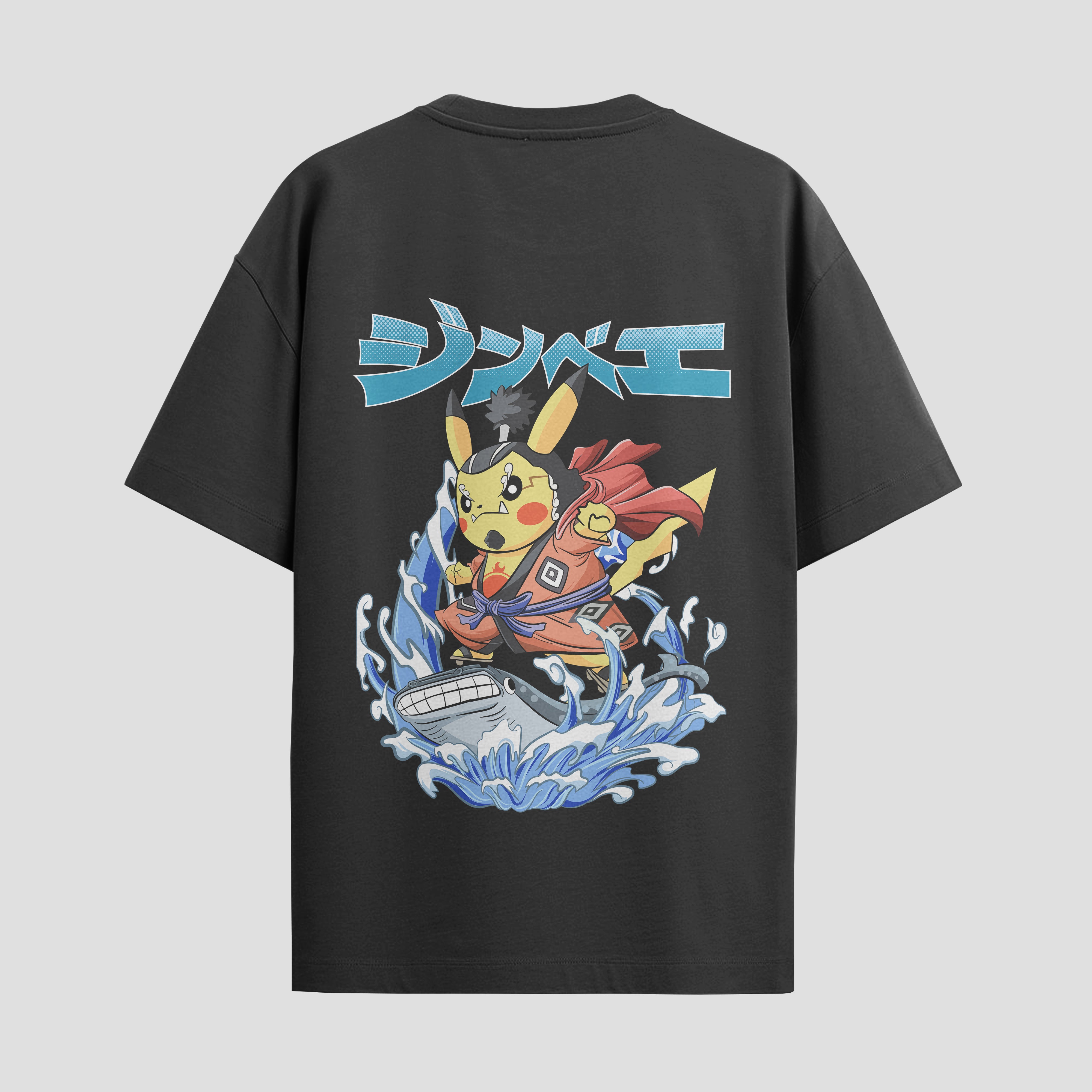 Playera urbana de anime y gaming ExtraLife MX, corte Standard Fit unisex ligero y transpirable en color Deep Black y Pure White, ropa de uso diario para gym y casual.
