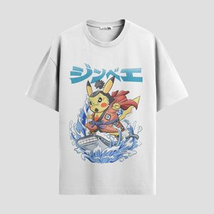 Playera urbana de anime y gaming ExtraLife MX, corte Standard Fit unisex ligero y transpirable en color Deep Black y Pure White, ropa de uso diario para gym y casual.