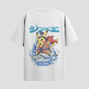 Playera urbana de anime y gaming ExtraLife MX, corte Standard Fit unisex ligero y transpirable en color Deep Black y Pure White, ropa de uso diario para gym y casual.