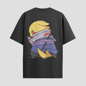 Playera urbana de anime y gaming ExtraLife MX, corte Standard Fit unisex ligero y transpirable en color Deep Black y Pure White, ropa de uso diario para gym y casual.