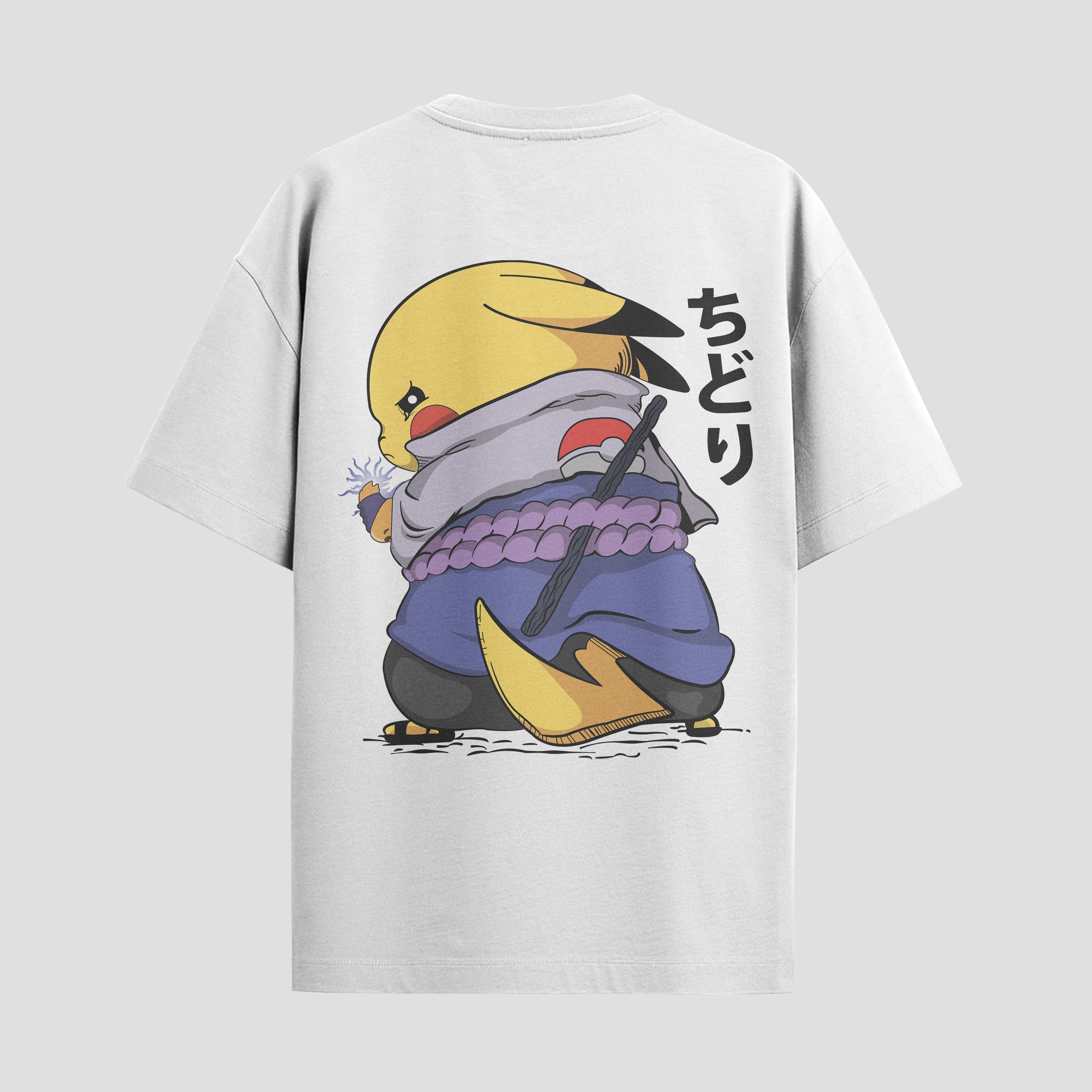 Playera urbana de anime y gaming ExtraLife MX, corte Standard Fit unisex ligero y transpirable en color Deep Black y Pure White, ropa de uso diario para gym y casual.