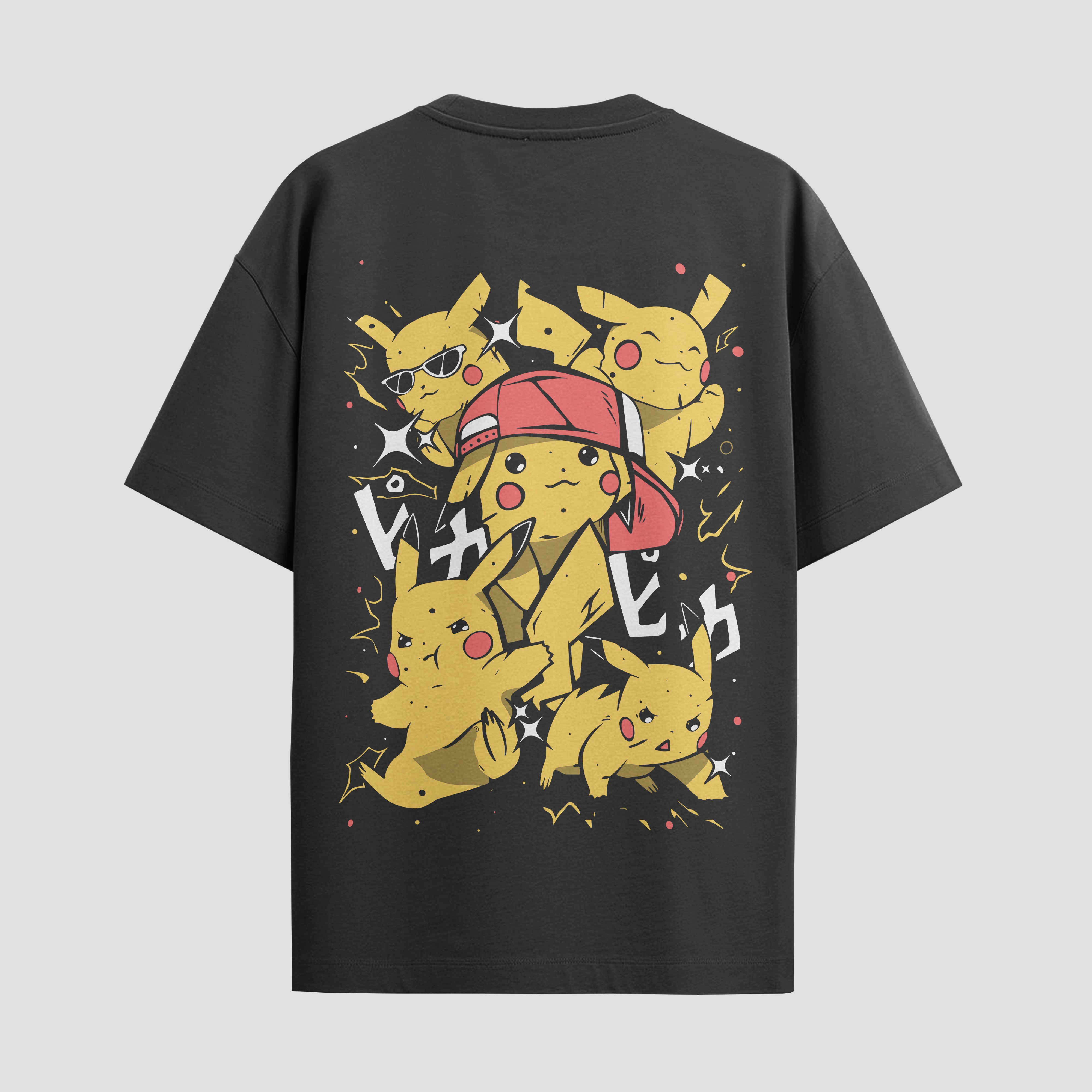 Playera urbana de anime y gaming ExtraLife MX, corte Standard Fit unisex ligero y transpirable en color Deep Black y Pure White, ropa de uso diario para gym y casual.