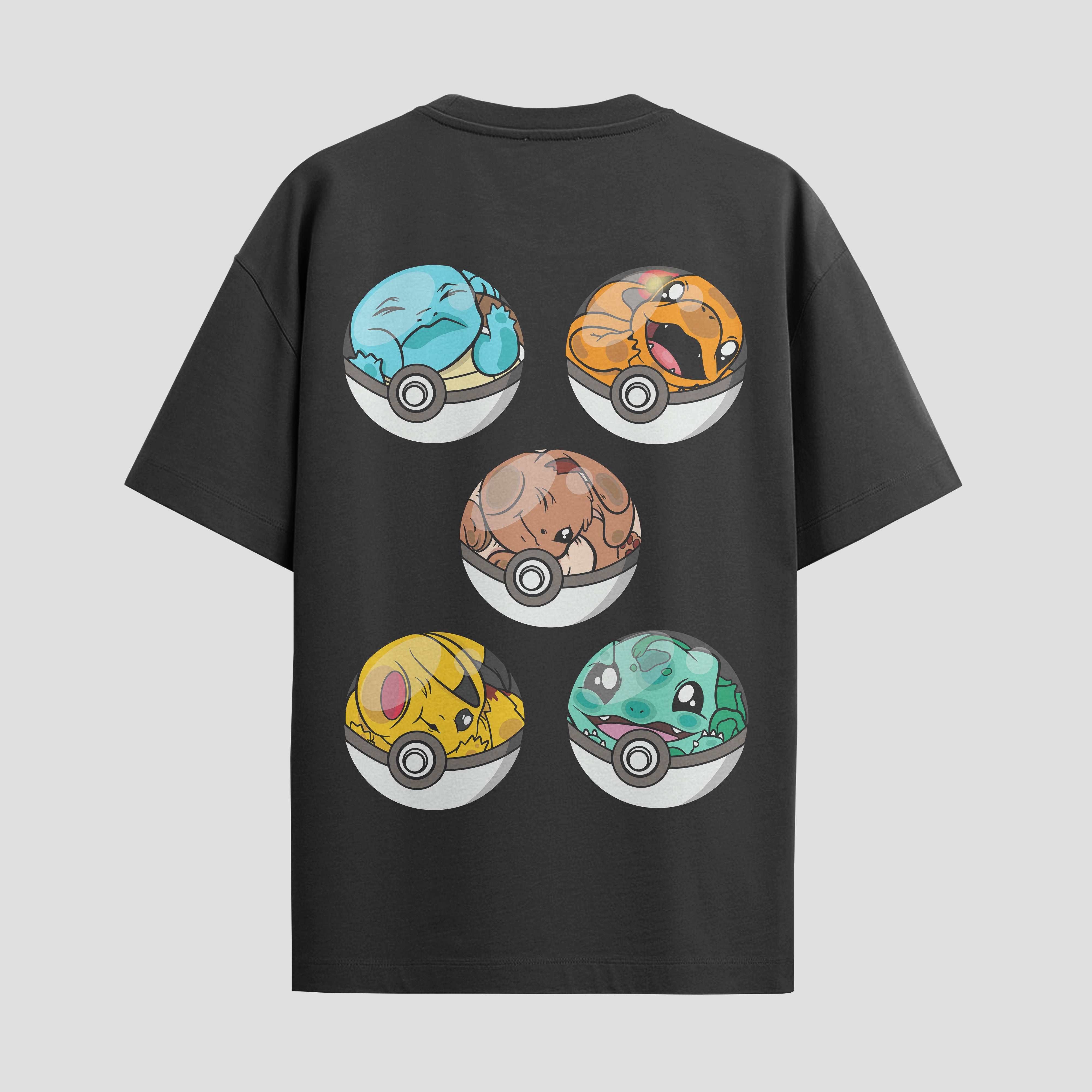 Playera urbana de anime y gaming ExtraLife MX, corte Standard Fit unisex ligero y transpirable en color Deep Black y Pure White, ropa de uso diario para gym y casual.
