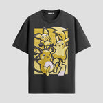 Playera urbana de anime y gaming ExtraLife MX, corte Standard Fit unisex ligero y transpirable en color Deep Black y Pure White, ropa de uso diario para gym y casual.