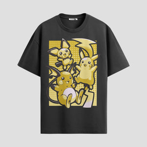 Playera urbana de anime y gaming ExtraLife MX, corte Classic Premium unisex ligero y transpirable en color Deep Black y Pure White, ropa de uso diario para gym y casual.