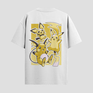 Playera urbana de anime y gaming ExtraLife MX, corte Standard Fit unisex ligero y transpirable en color Deep Black y Pure White, ropa de uso diario para gym y casual.