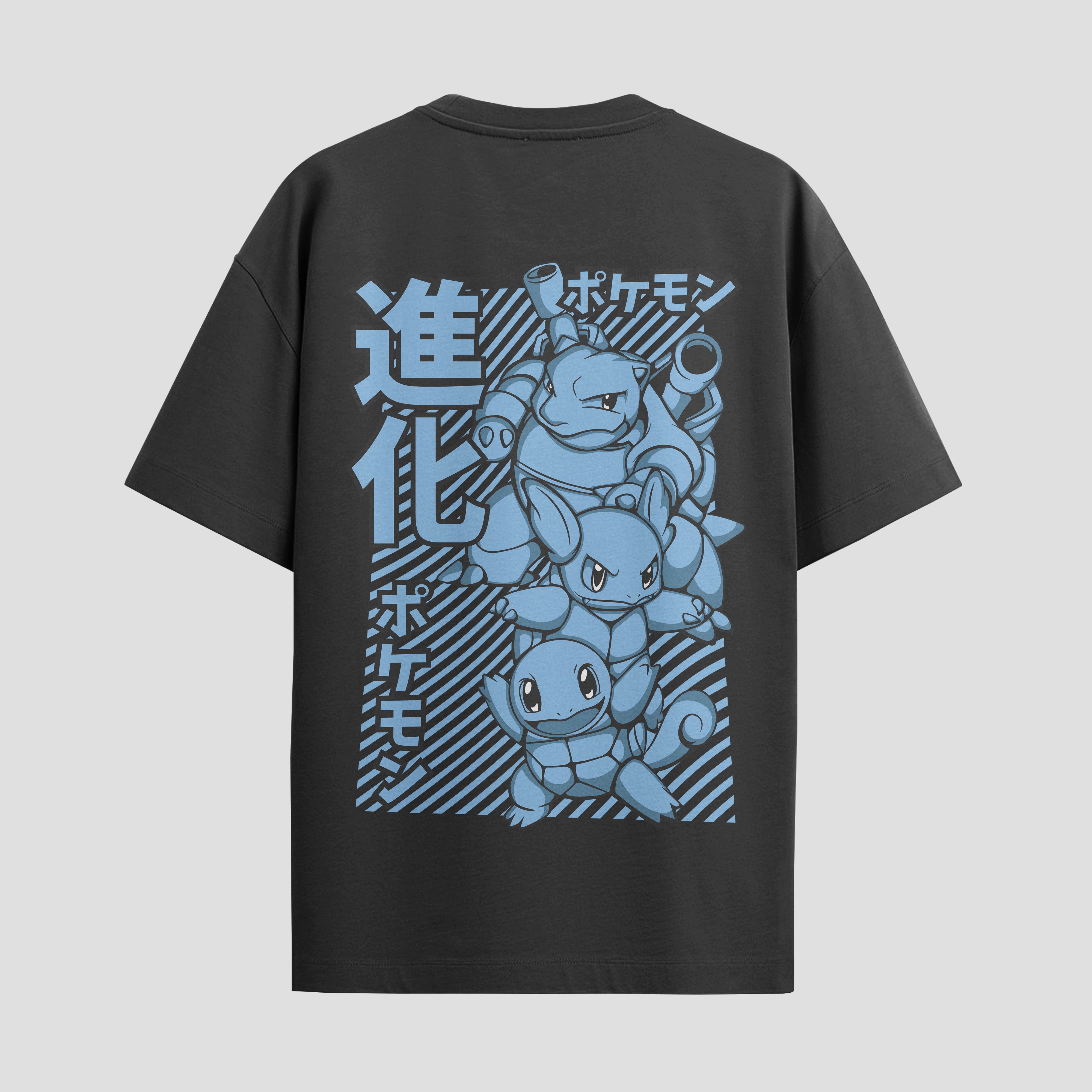 Playera urbana de anime y gaming ExtraLife MX, corte Standard Fit unisex ligero y transpirable en color Deep Black y Pure White, ropa de uso diario para gym y casual.